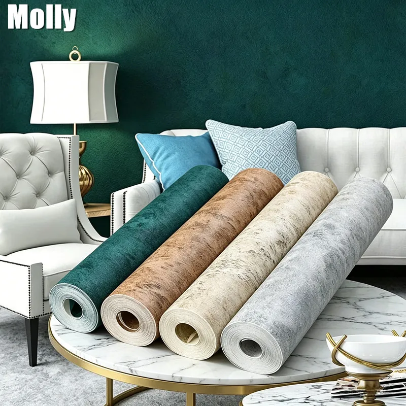 Diatom Mud Wallpaper Retro Industrial Style Pure Pigment Wallpaper For Living Room Kitchen Bedroom Dorm Decor Furniture Makeover
