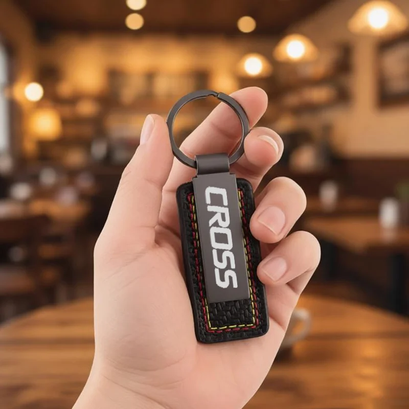 2026 Fashion Metal Car Keychain for Toyota Cross Logo Buckle Car Key Ring Pendant Decoration Gift Auto Interior Accessories