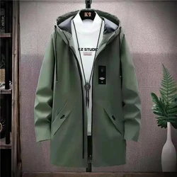 Men's windbreak 2026 new style autumn jacket men Fashion Trend Coats spring Casual Loose style Trench Coat male Large size M-4XL