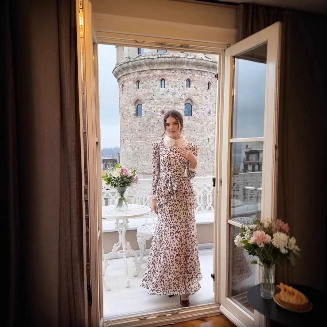 

2024 Весеннее новое платье с цветочным принтом и принтом тай-дай, модное повседневное шикарное дизайнерское трикотажное летнее платье Y2k 2025 года, халат, женское элегантное платье