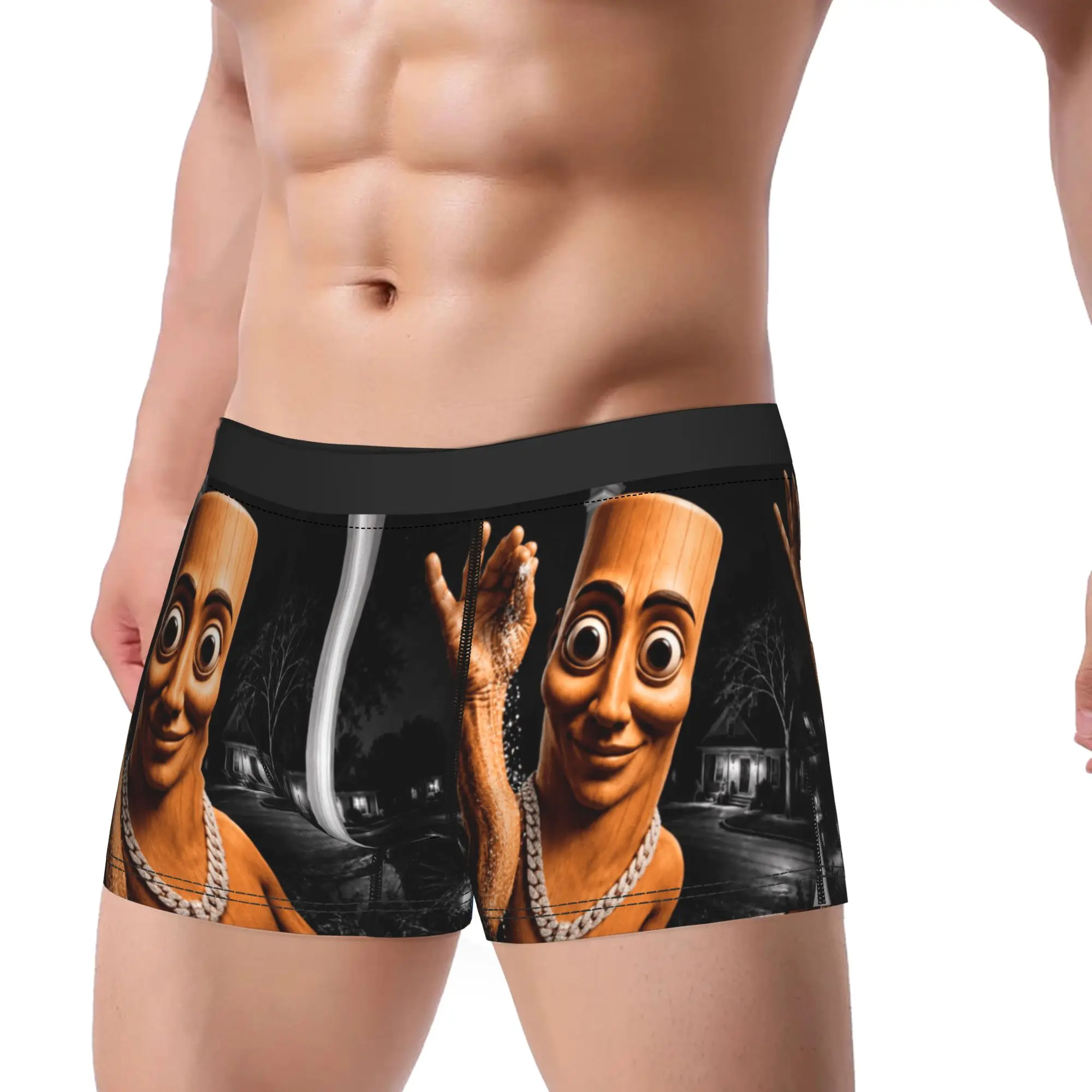 There is Motion at Your Front Tung Tung Sahur Money Viral Performance Shorts Briefs Underwear Quality Men's Elastic Boxershorts