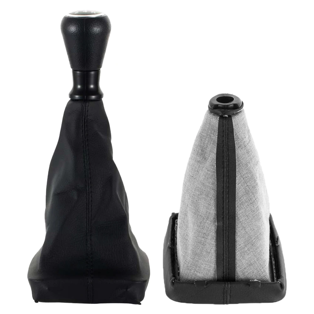 New Product Car Accessories 5 Speed Car Gear Shift Knob Shifter Lever Handball Stick Gaiter Boot Cover For Peugeot 206 406 Auto view 5