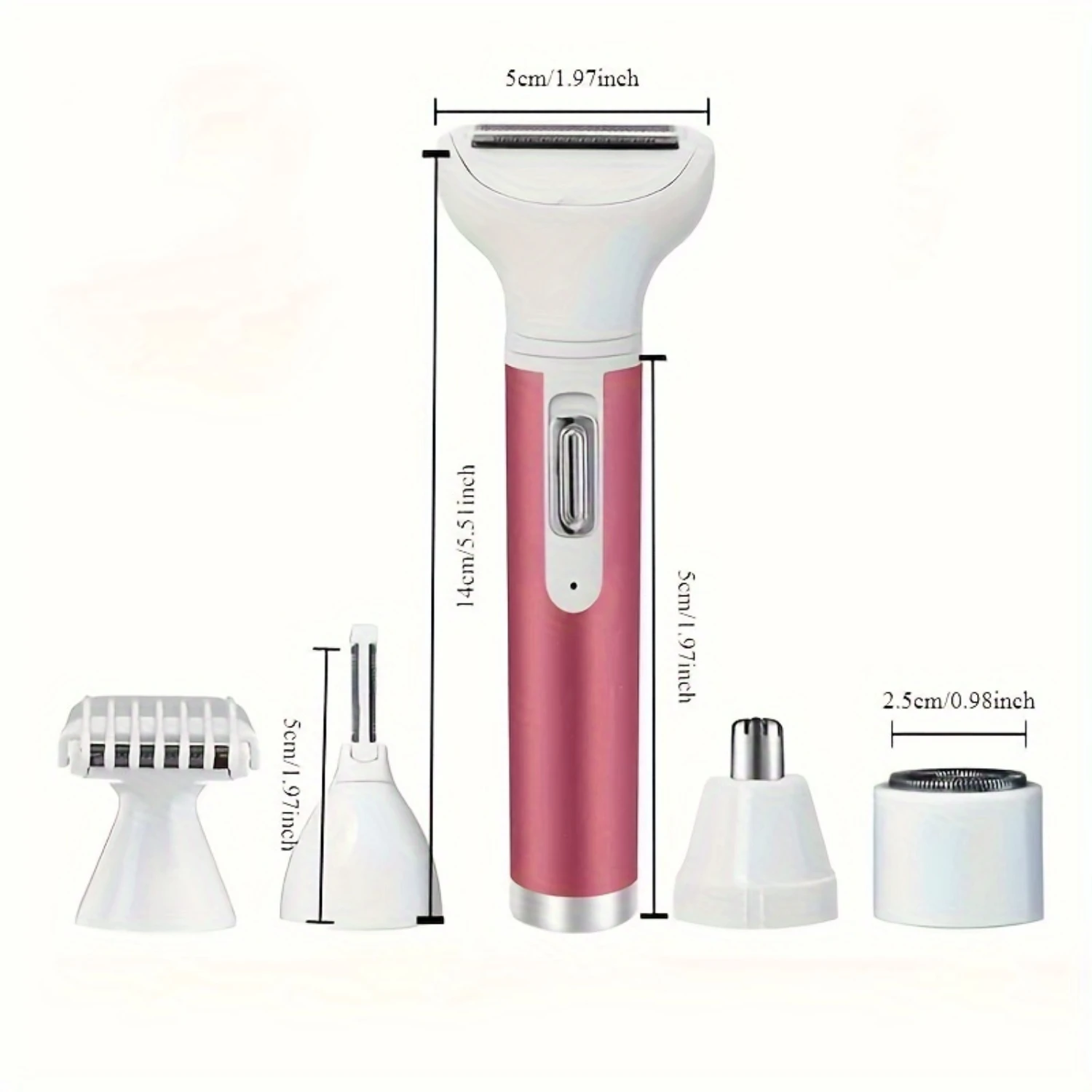 Женская бритва, портативная бритва 5 в 1, перезаряжаемый триммер для бикини, женская бритва, безболезненное удаление влажных и сухих волос F