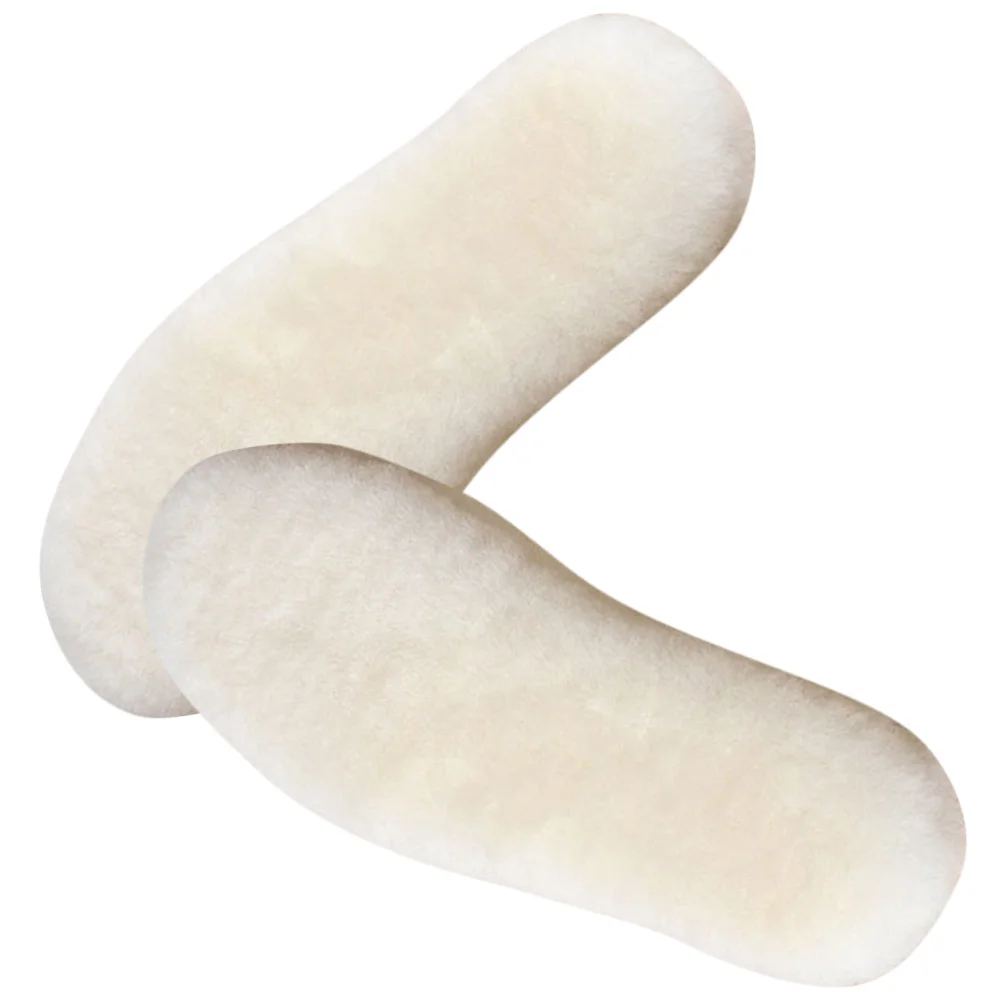 

1 Pair Warm Fleece Insoles Thickened Winter Shoe Pads For Boots Sneakers Unisex Reusable Comfortable Foot Care Tool