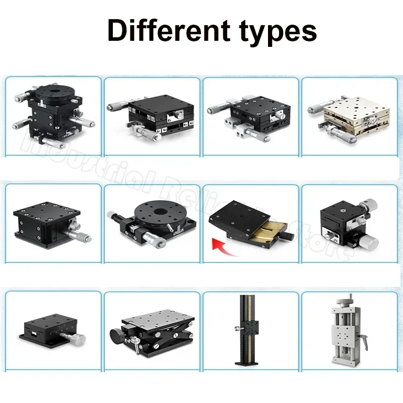 Manual X Axis Displacement Stage for Optical Fine Adjustment LX60-125 Sliding Table Left Center Right Positioning in Laboratory
