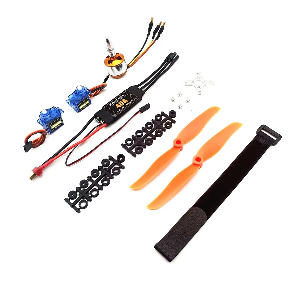 Brushless Motor A2212 2212 2200KV / 1400KV 40A ESC 6035 / 8060 Propeller SG90 9G Micro Servo for RC Fixed Wing Plane Helicopter