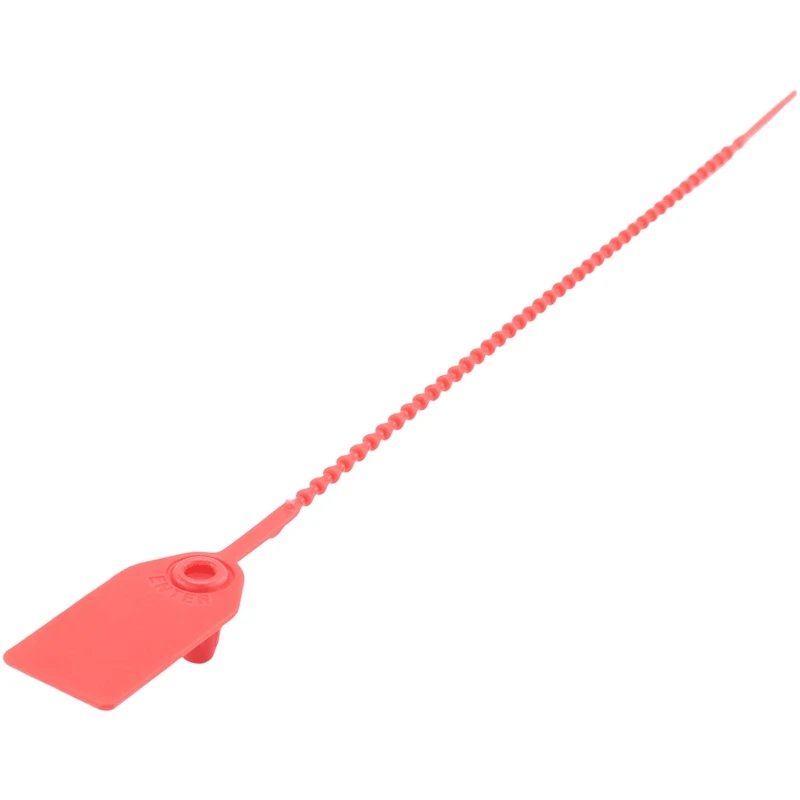 A74E-100 Plastic Tamper Seals, Numbered Zip Ties Tags,Disposable Self Locking Signage For Fire Extinguisher,Shipping,250Mm