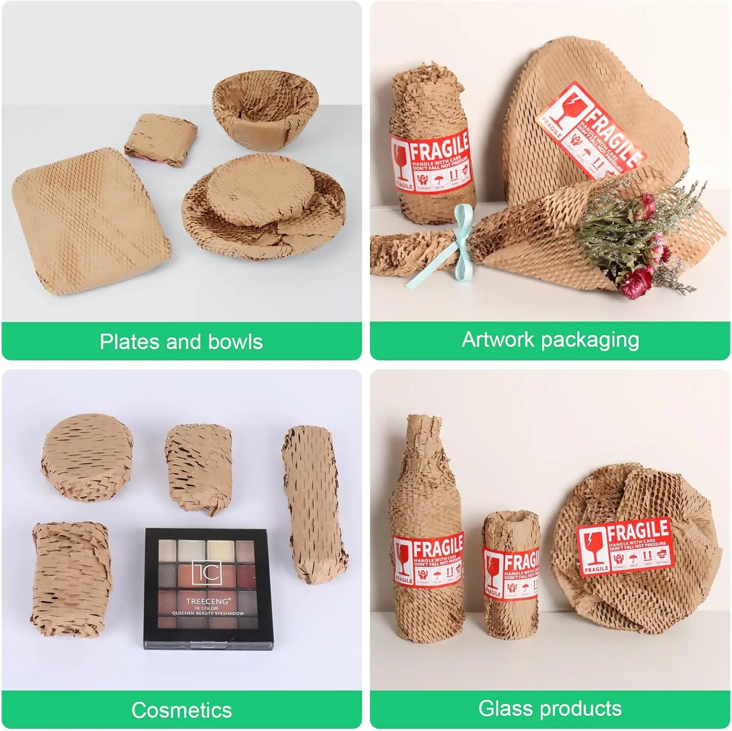 19.68'' x 820ft, 200 Fragile Stickers Included | Wine Box, Artwork