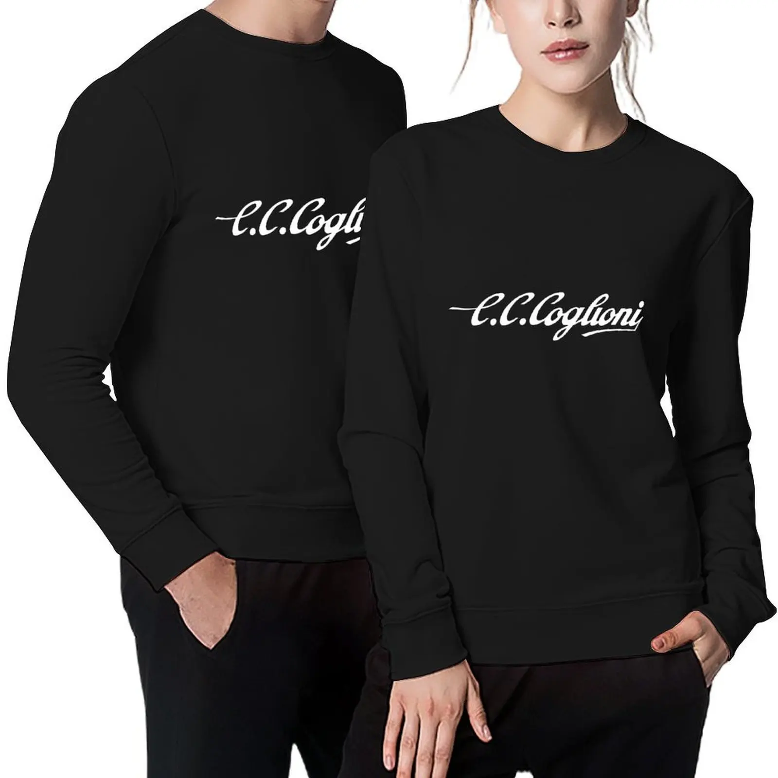 Club Ciclistico Coglioni: logo (white) Pullover men's sweat-shirt male clothes clothes for men tracksuits sweatshirts for men