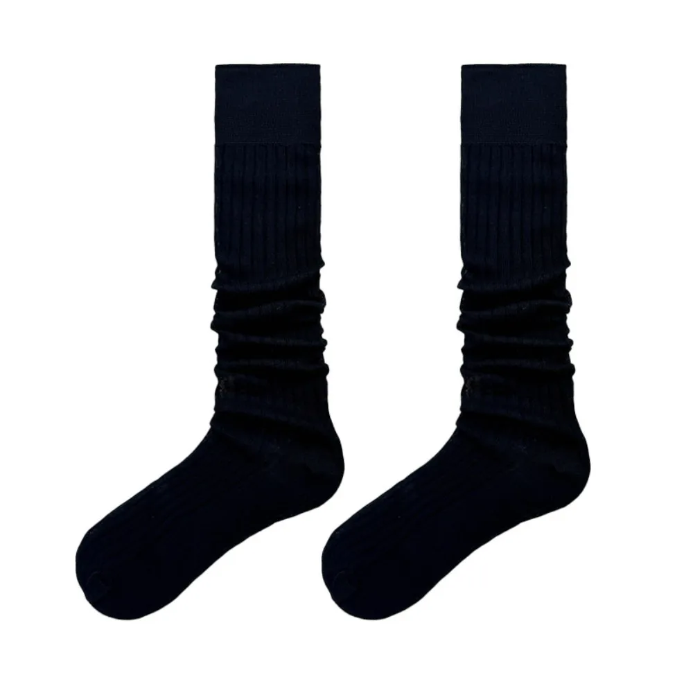 

Comfortable Lolita JK Calf Socks Thin Cotton Thin Long Socks Japanese Style Breathable Mid-tube Stocking Women
