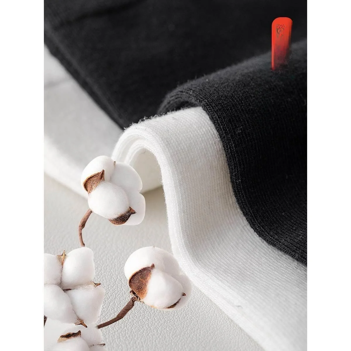 Men's Business Cotton Leather Shoes Socks Spring Autumn Mid-Calf Black White Match Formal Suit Wedding Photography Long Socks