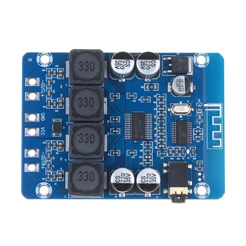 TPA3118 Digital Power Amplifier Board Dual 45W Bluetooth AUX Decoding for Outdoor Camping Audio System Setup