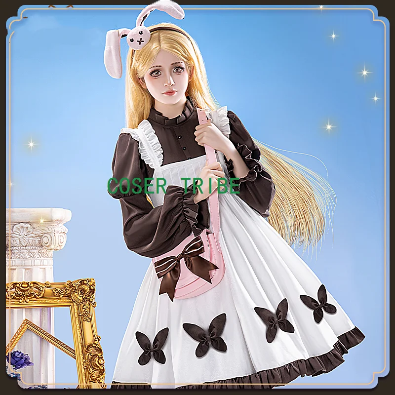 COSER TRIBE Identity V Alice Dross Little Girl Cosplay Costume Cos Game Anime Party Uniform Hallowen Play Role Clothes Clothing