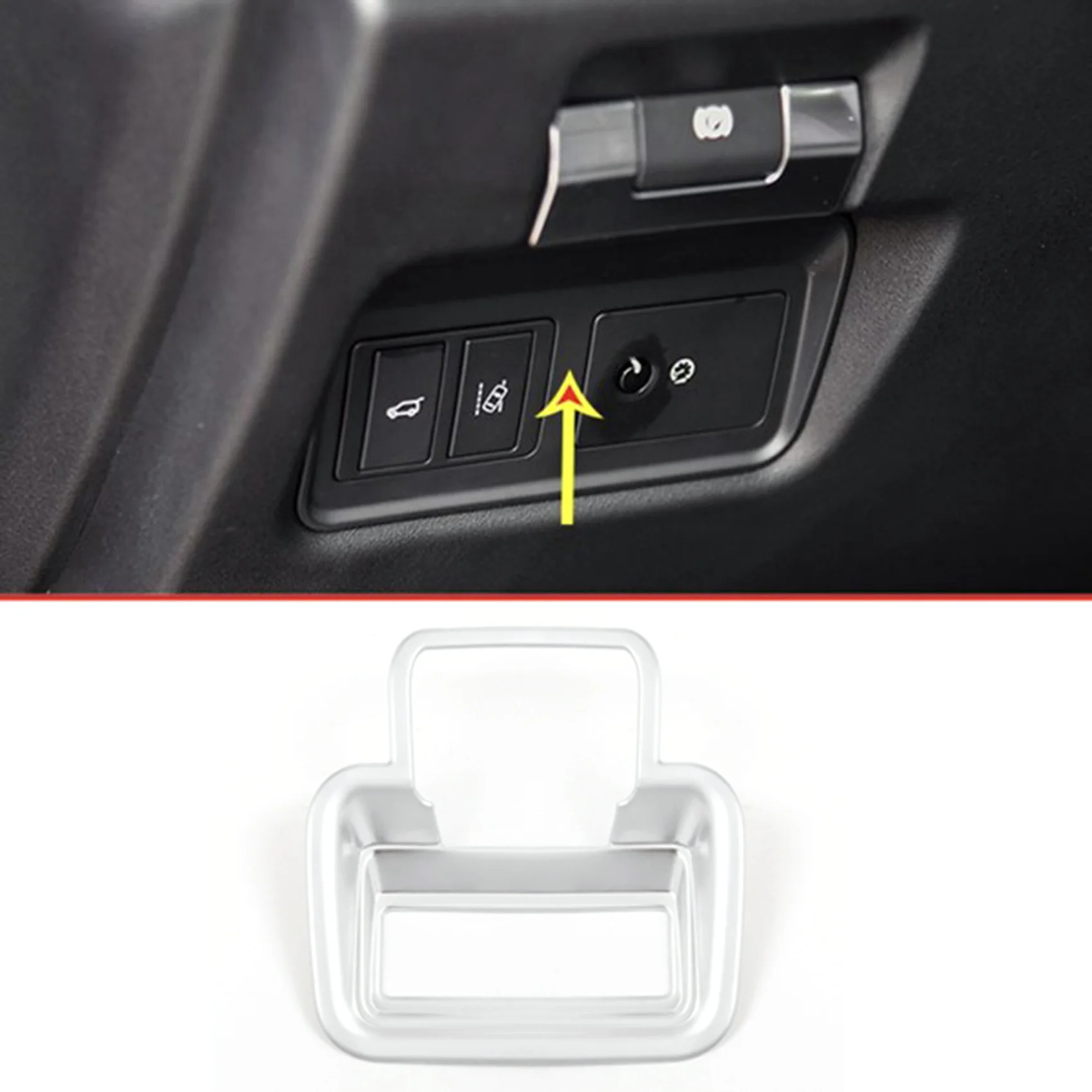 Car Electric Parking Hand Brake Decoration Frame Cover Trim for Jaguar E-PACE 2018 2019 2020 Accessories