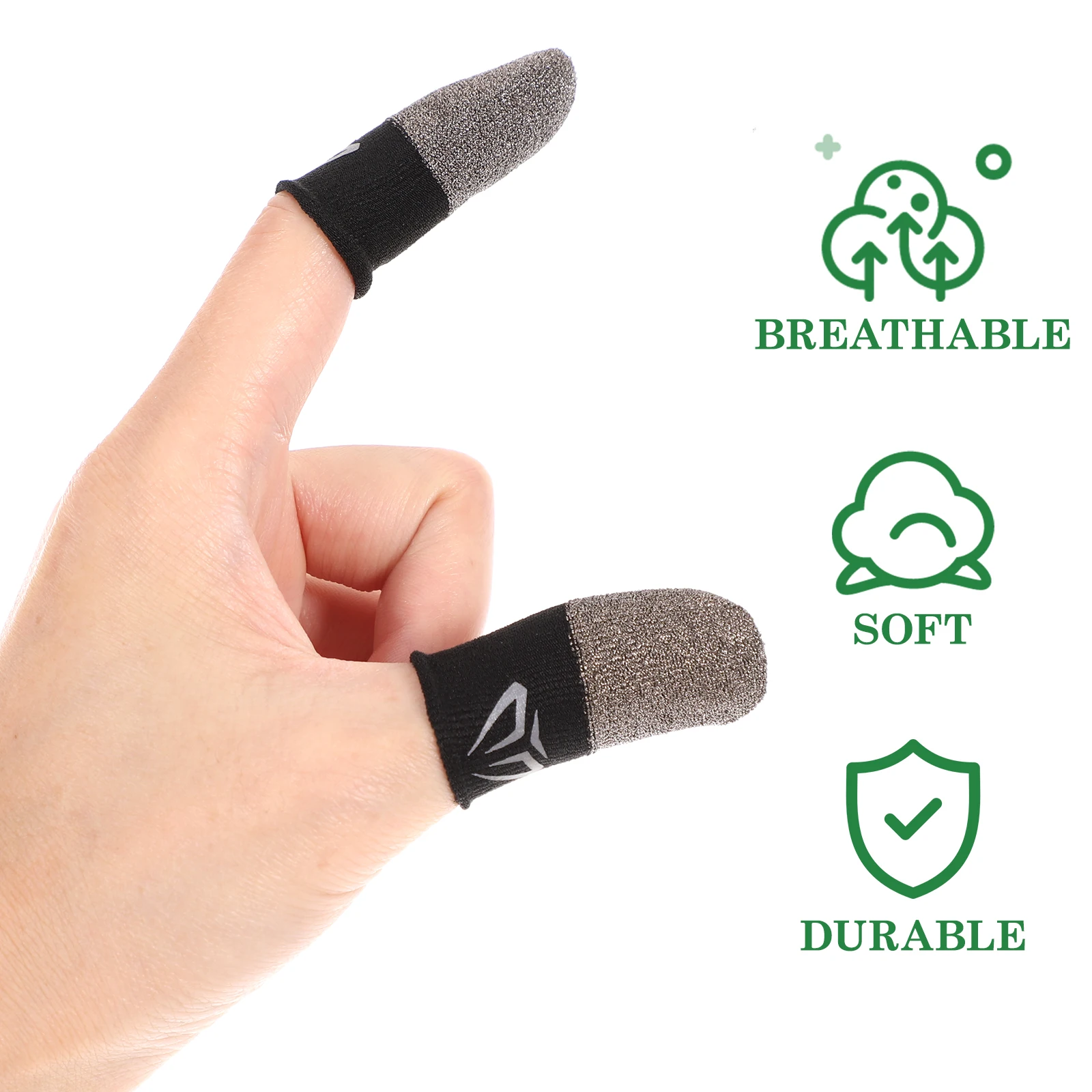 Breathable Mobile Gaming Finger Sleeves Highly Sensitive Thumb Covers Made Of Polyester And Iron For Comfortable Game