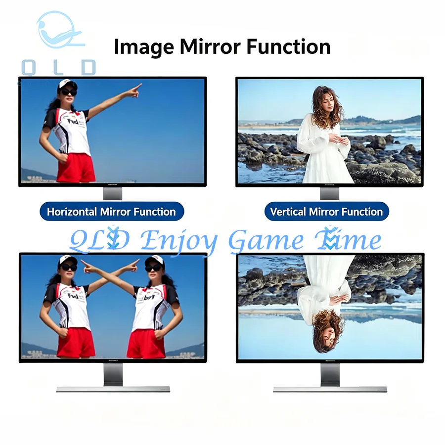 Rotate Video Converter, Pure Hardware High-definition, HDMI Image Mirror 90 Degree, Screen Flip, Vertical / Horizontal Switcher