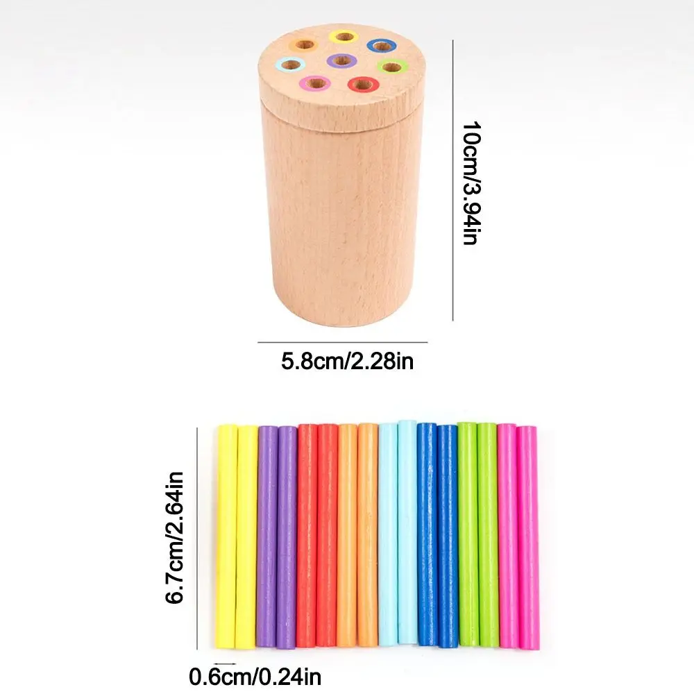 Shape Matching Montessori Toys Preschool Learning Teaching Aid Color Sorting Toys Sensory Matching Game Color Cognition