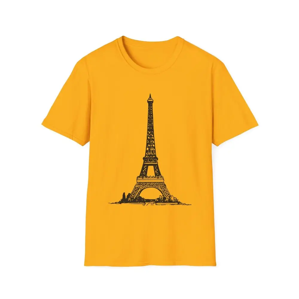 EIFFEL TOUR PARIS T-Shirt Anime Graphic T-shirts For Men Clothing Women Tees High Quality 100%Cotton Short Sleeve