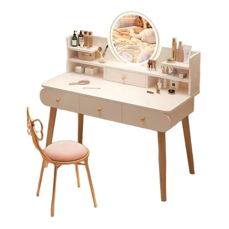 

Dresser Bedroom Small Makeup Table Simple Modern Makeup Cabinet Small Apartment Rental House