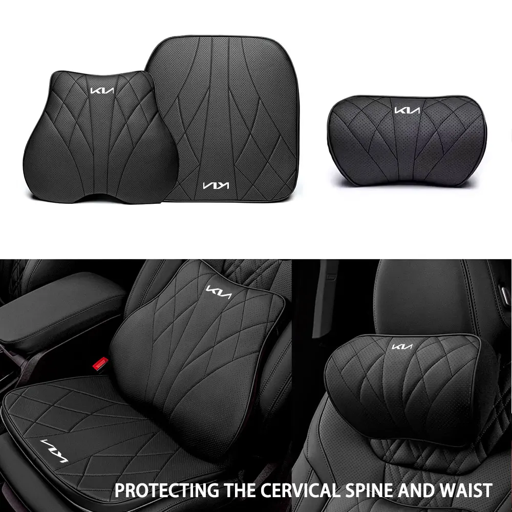 Auto Sitzbezüge Kissen Kopfstütze Nackenkissen Lordosenstütze Für KIA Sportage Ceed Sorento Cerato Optima Picanto Rio Soul K5 K3