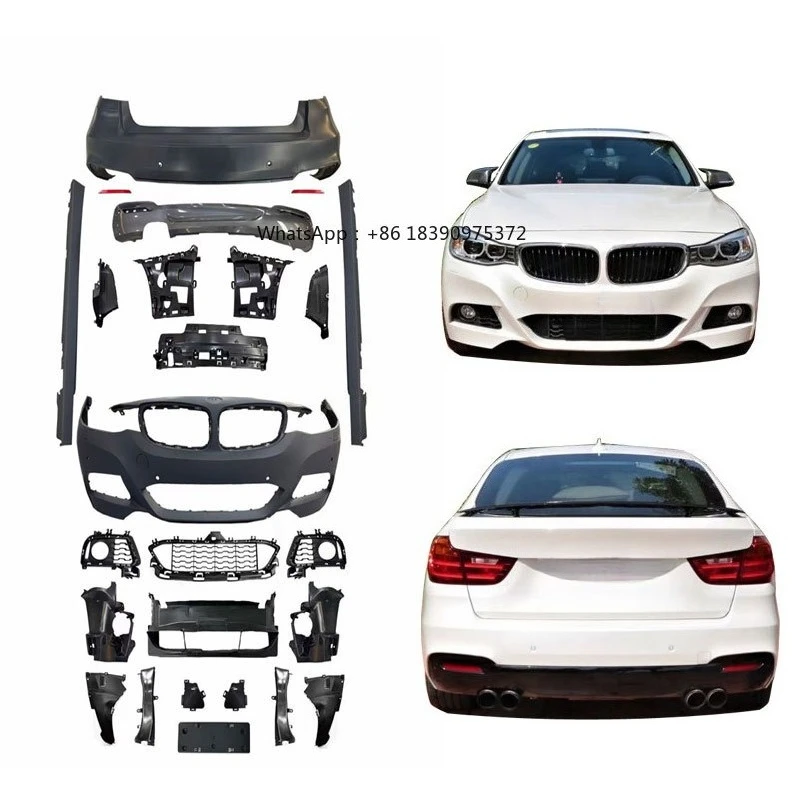 Car Bumper for 2013-2019  3-series GT F34 Upgrade MT Body Kit Sport Front Bumper Side Skirt Rear Bumper