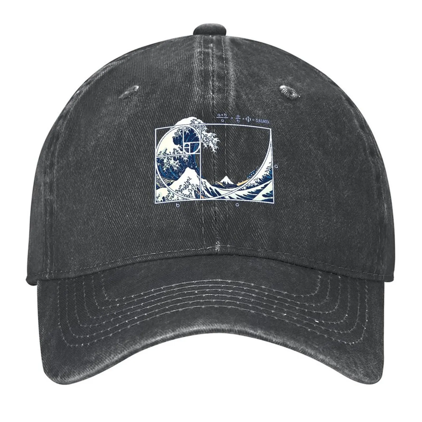 

The Great Fibonacci Wave Baseball Cap Beach Outing |-F-| Hood Dropshipping Girl Men's