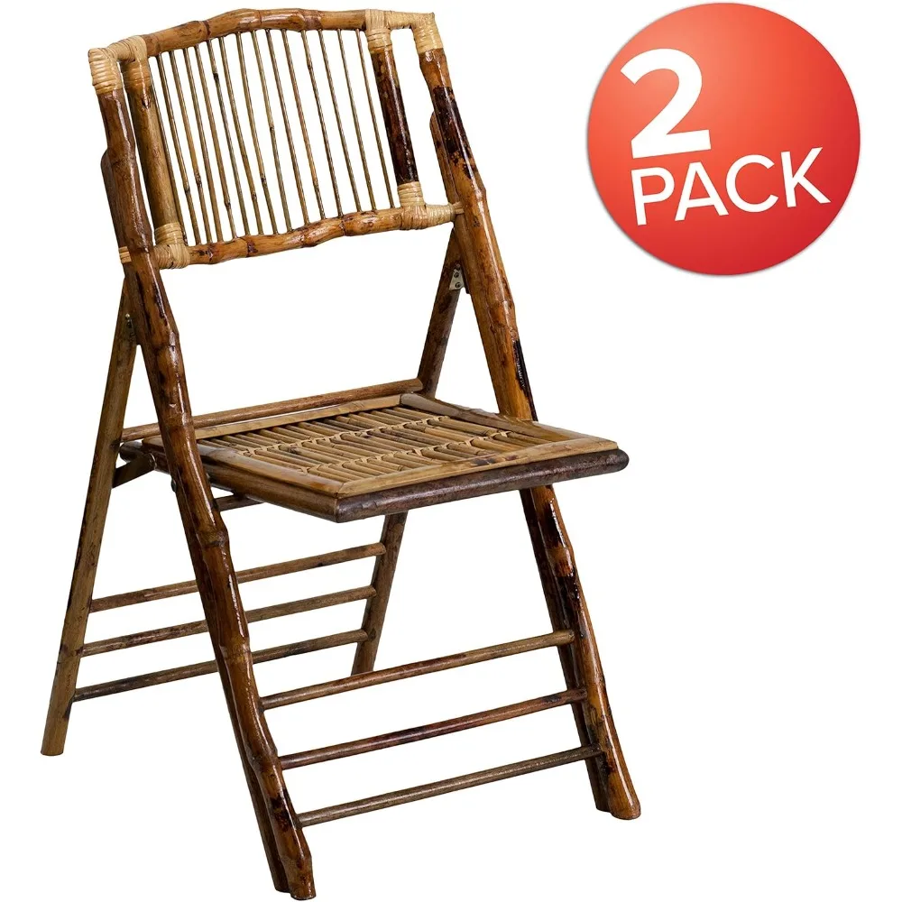 طقم كراسي قابلة للطي من الخيزران EMMA وOLIVER للإيجار التجاري والحفلات