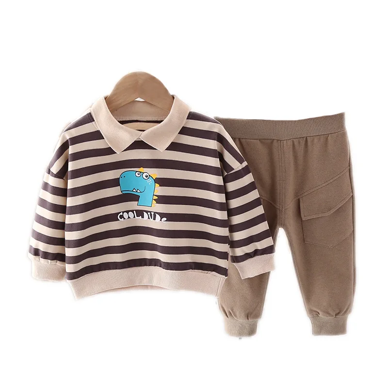 

New Autumn Baby Clothes Set Children Boys Striped T-Shirt Pants 2Pcs/Sets Kids Clothing Infant Casual Costume Toddler Tracksuits