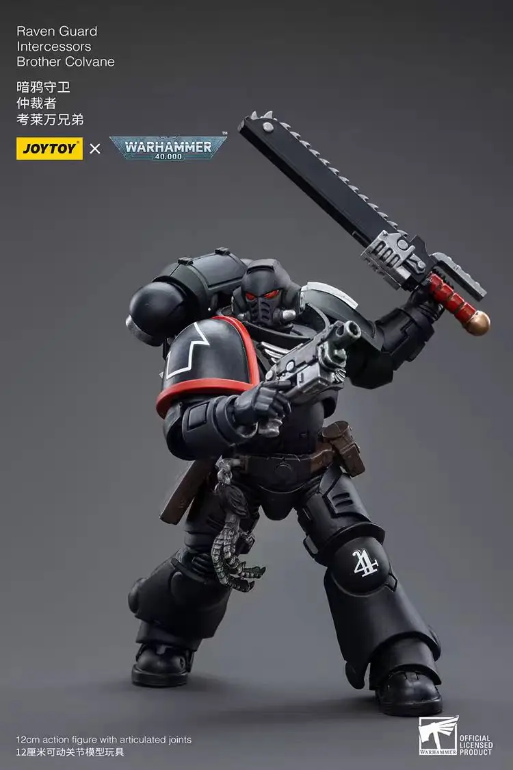 

【In Stock】JOYTOY Warhammer 40K Raven Guard Intercessors Brother Colvane 1/18 Action Figure Model Toys