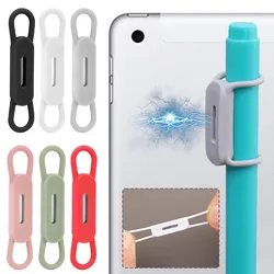Magnetic Pencil Holder,Tablet Touch Pen Clips,Multifunction Silicone Adjustable Pen Stand for Office Accessories Organizer