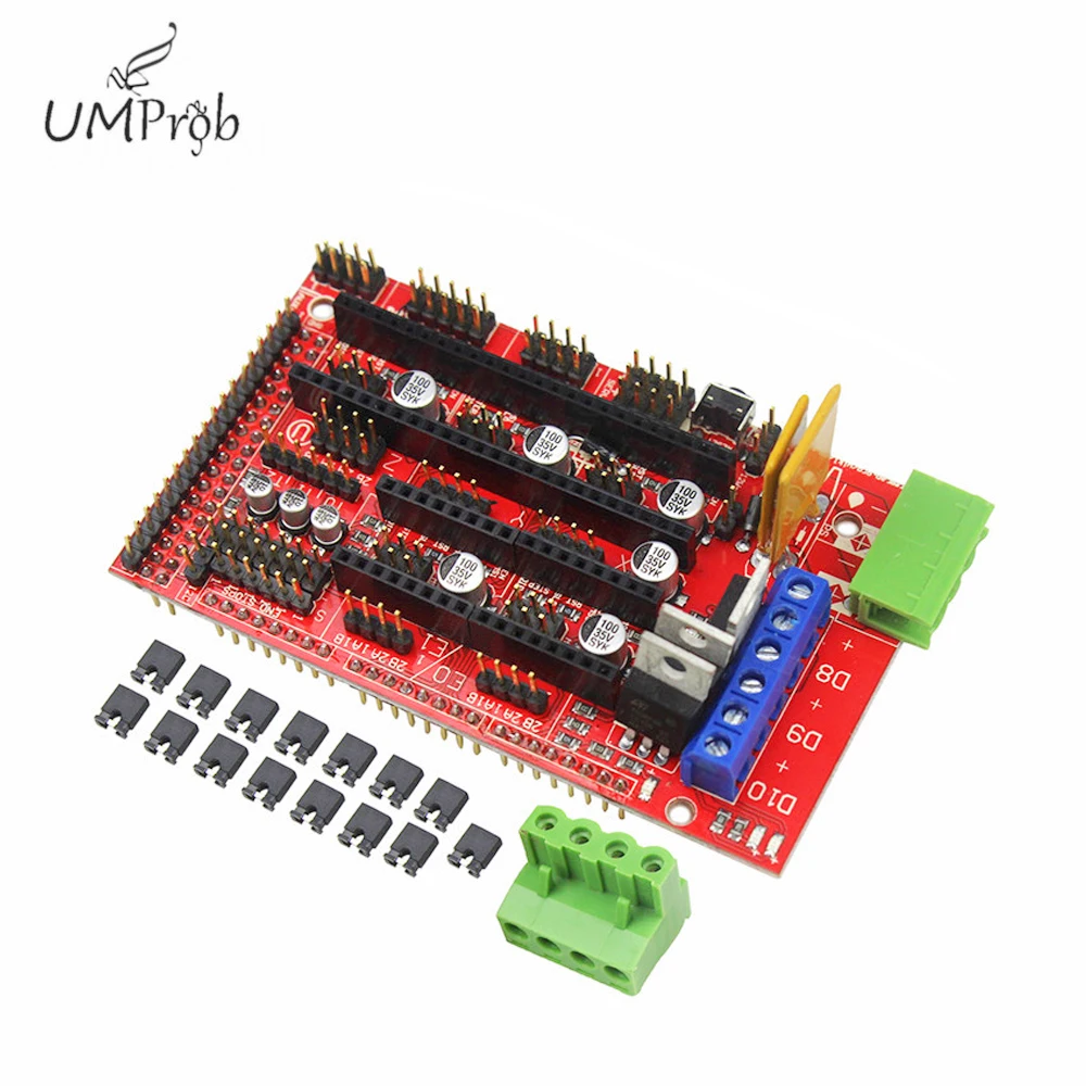 Ramps 1.6 Expansion Control Panel With Heatsink Upgraded Ramps 1.4/1.5 For Arduino 3D Printer Board