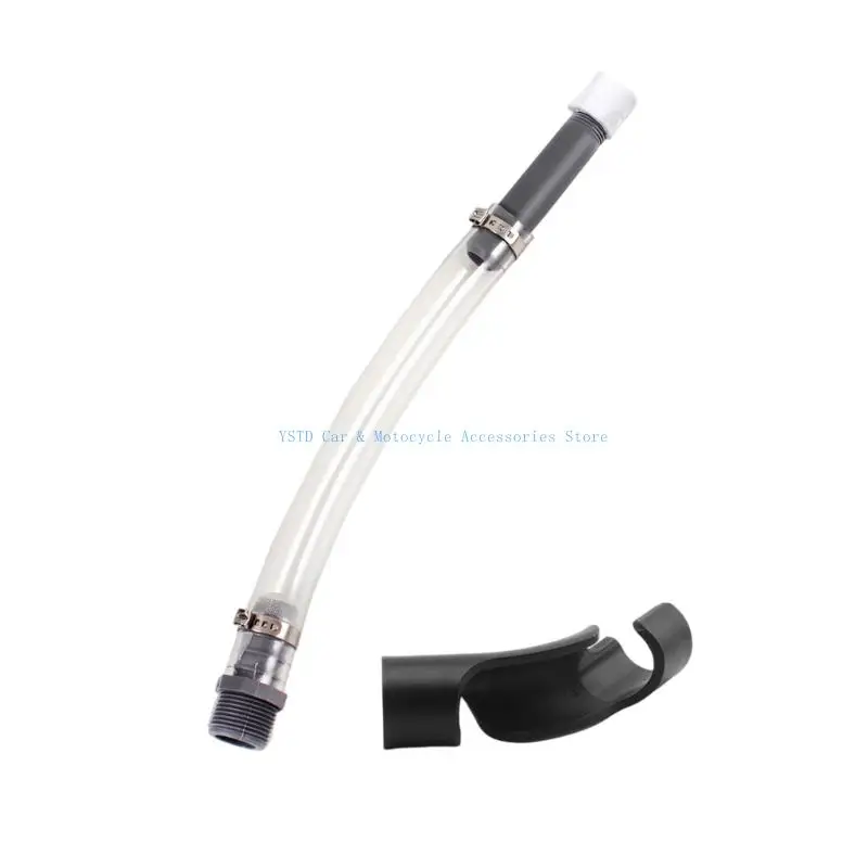 

L5BC Racing Filler Jugs Hose 14Inch Transparent PVC Hose with Hose Bender Racing Filler Hose