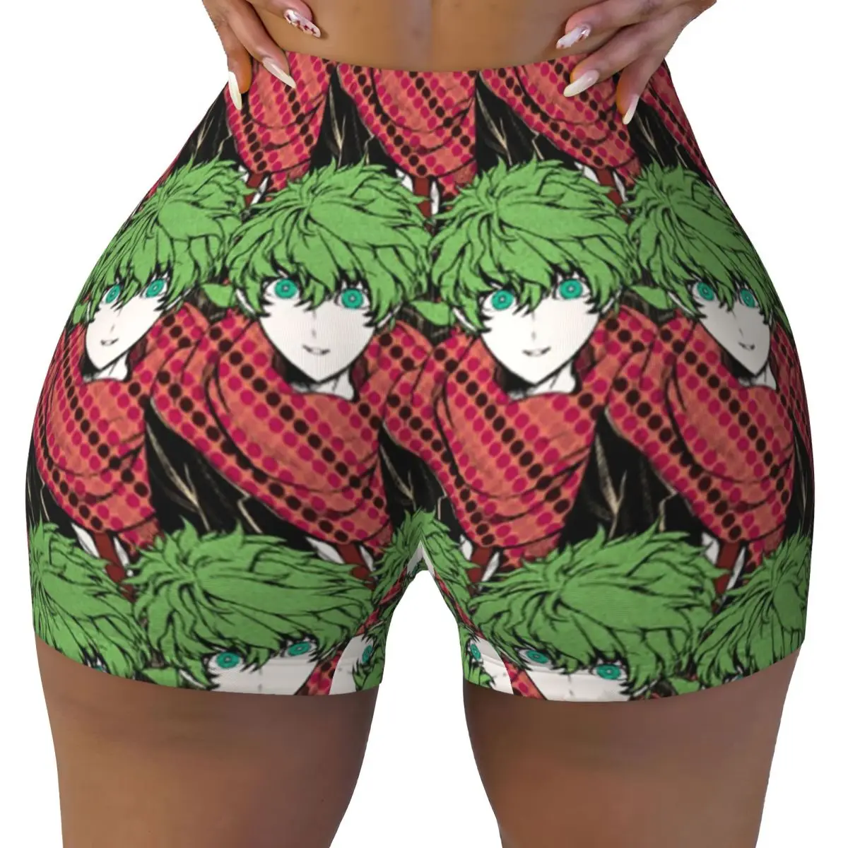 Custom YTTD Game Anime Shin Tsukimi Workout Shorts Women's Gym Volleyball Running Yoga Shorts