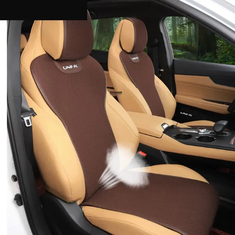 For Changan UNI-K 2021 2025 Accessories Ice Silk Linen Seat Cushion Breathable Car Seat Cushion All Seasons Ptotection Mats