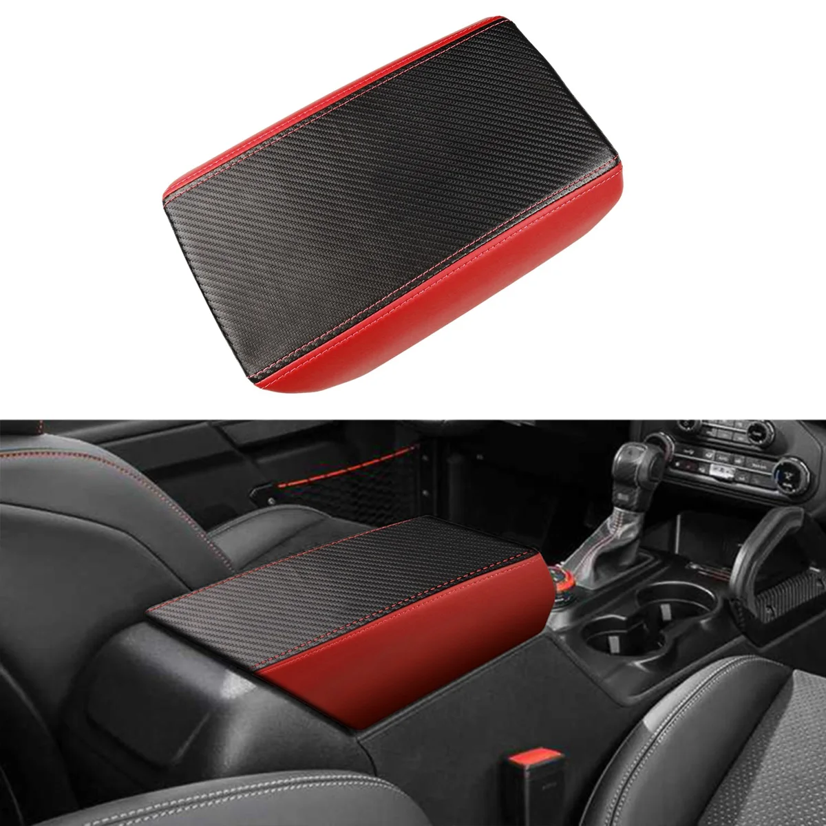 Auto Armsteun Box Cover Voor Ford Bronco Sport 2021 2022 Centrale Controle Armsteun Pad Bescherming Cover