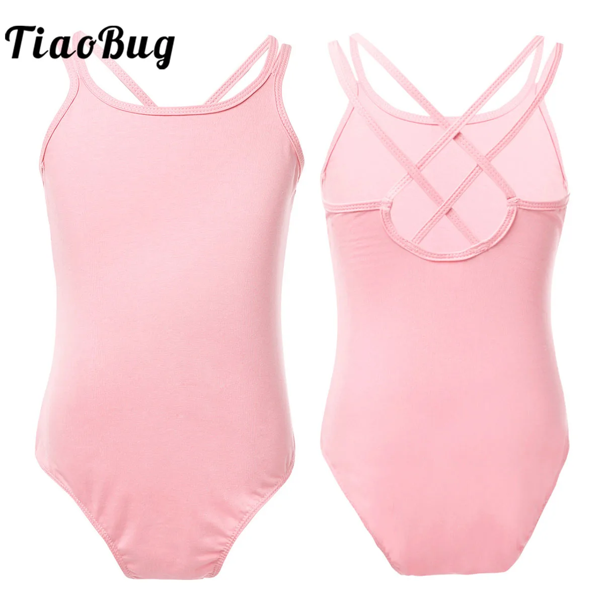 Peuter Meisje Ballet Gymnastiek Turnpakje Bodysuit Effen Katoenen Bodysuits Ballerina Prestatie Training