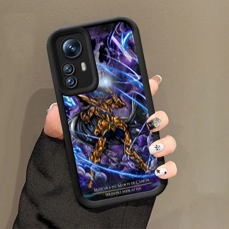 Funda de teléfono de Anime Saint-Seiya para Xiaomi POCO F5 M3 M4 M6 Plus X3 X5 X6 Pro 5G F3 X4 GT NFC C55 C61 C65 C75 F4 M5S