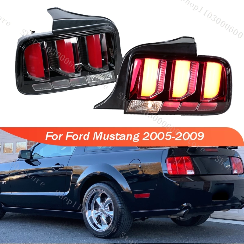 

For Ford Mustang 2005-2008 2009 LED Tail Light Assembly Day Running Lamp Brake Light Tail Lamp Car Accessories