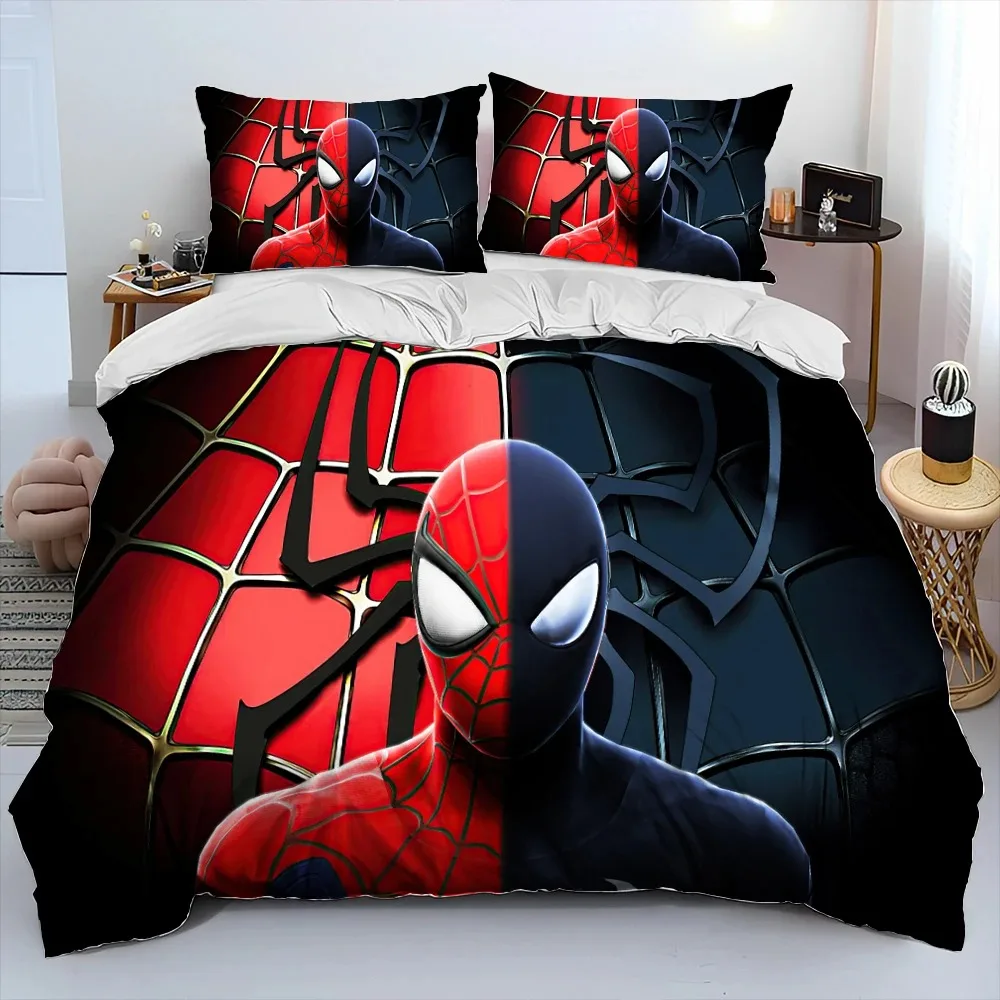 Spiderman Bedding Set Bed Cover Universal,Disney Irons Mans Children Bed Linen,Cartoon Anime Bed Linen,Duvet Cover and Pillowcas