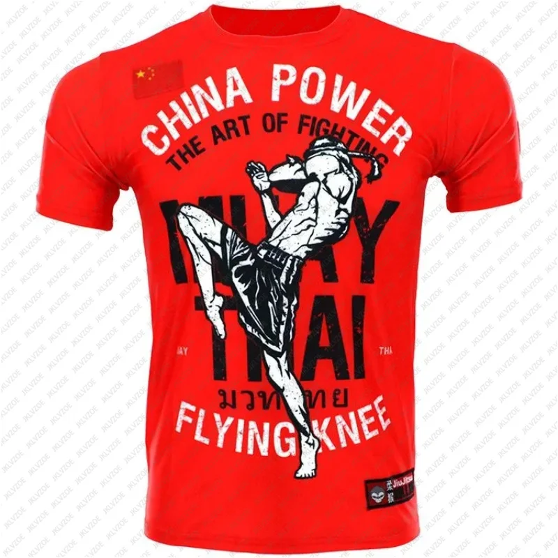 

Men Women T-Shirt Fighting Suit Boxing Suit Quick Drying T Shirts Chinese Kung Fu Tiger 3D Printed Tee Training Suit Sports Tops