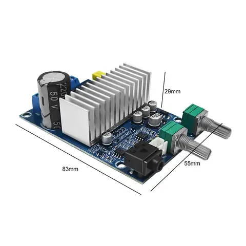 Placa amplificadora de subwoofer TPA3116 TPA3116D2 Amplificadores de potência de áudio Home Theater Mini Amp 100W Bass DC12-24V