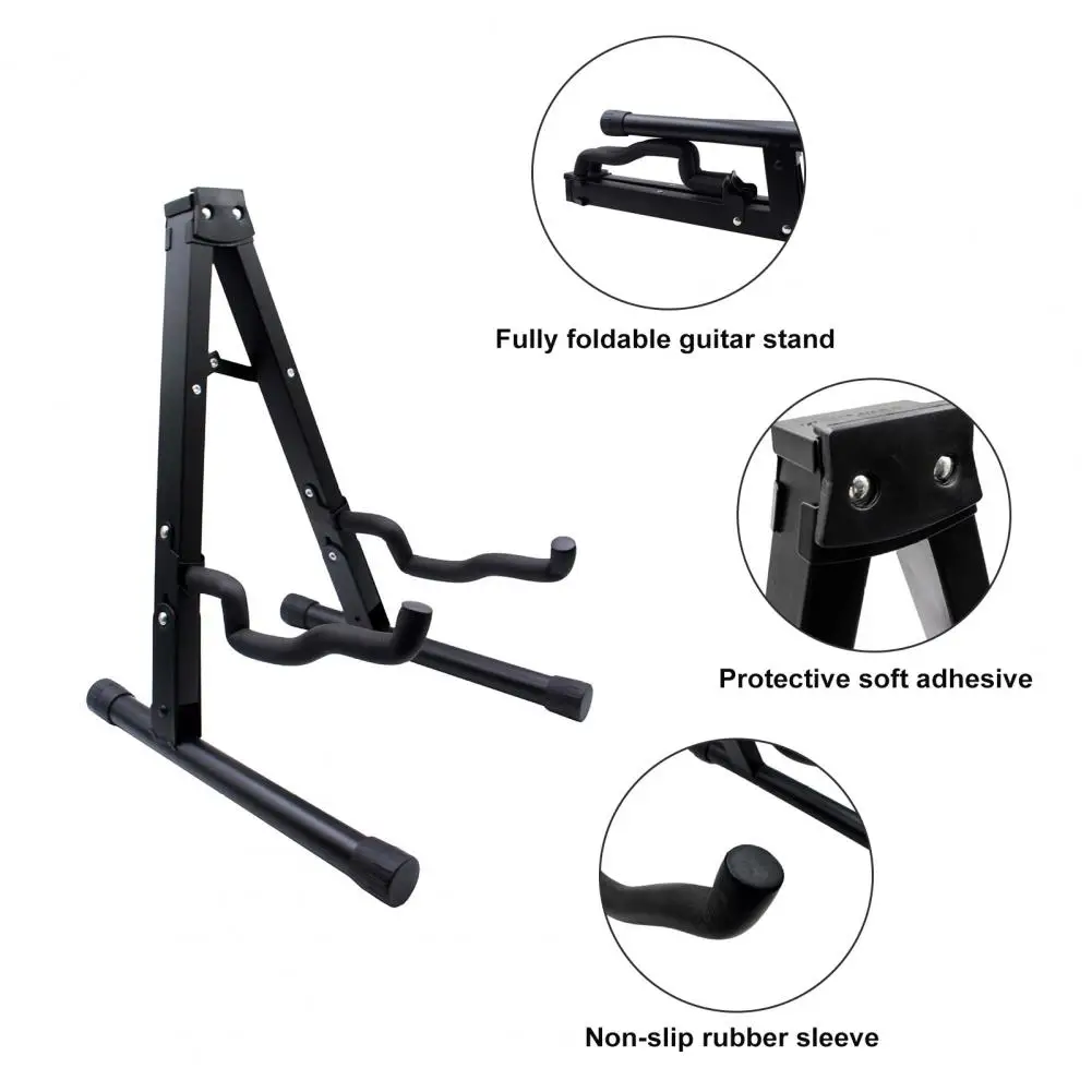 

Eva Foam Padded Guitar Stand Portable A-frame Guitar Stand Stable Structure Non-slip Rubber Foam for Acoustic/electric for Home