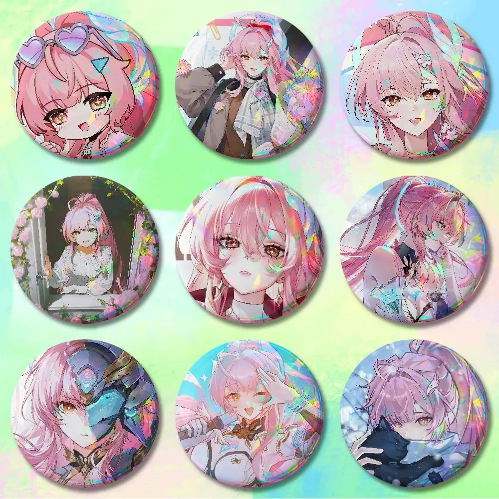 Aemeath W-Wuthering Waves HD Print Badges Pretty Round Display Brooches IP merchandise 32mm 58mm 75mm 44mm 25mm