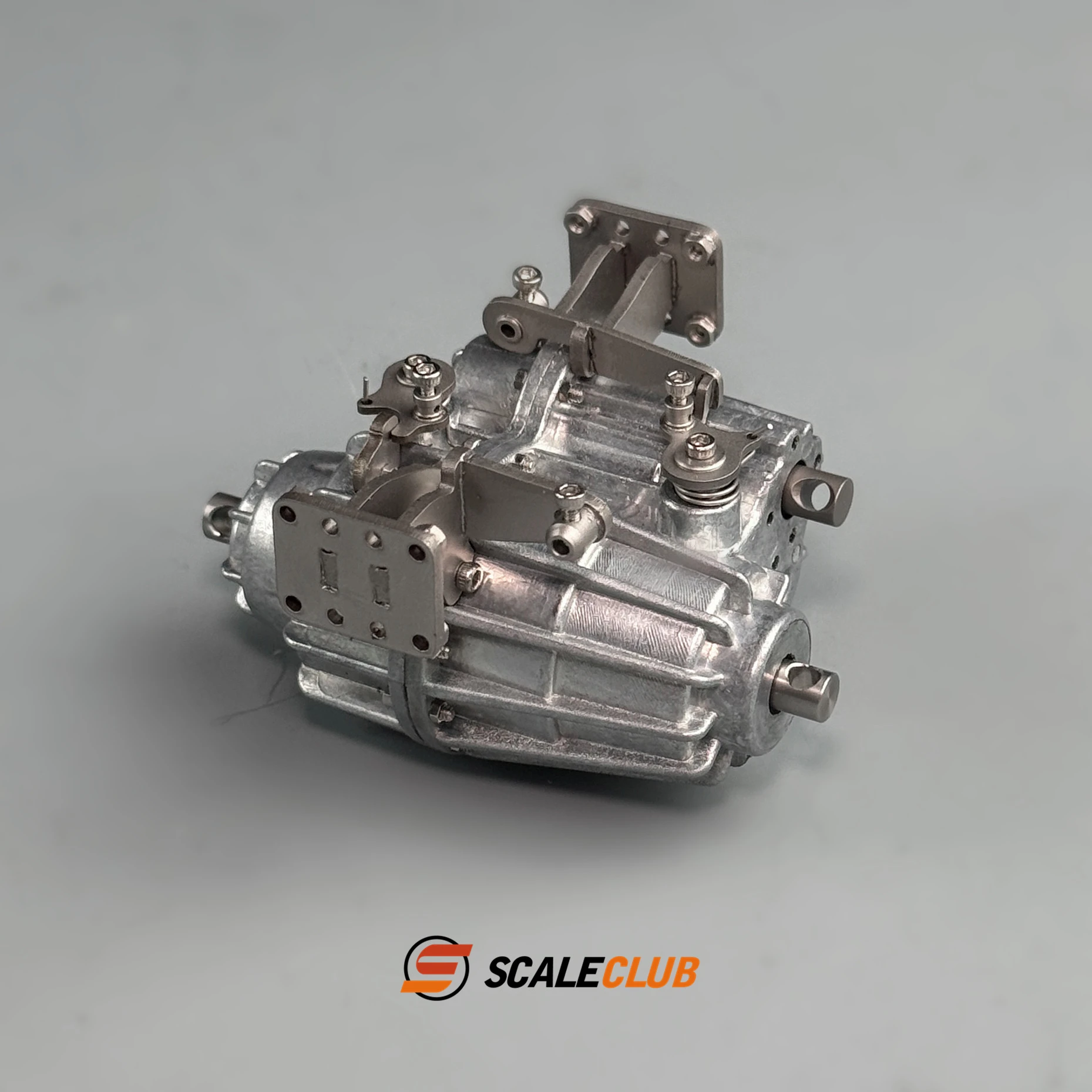 Metall-Verteilergetriebe mit abschließbarem Zentraldifferenzial und Antriebsabschaltung, V/H-Antriebsumschalter für 1/10 1/14 Crawler/Off-Road/Truck Scaleclub – Detail 5