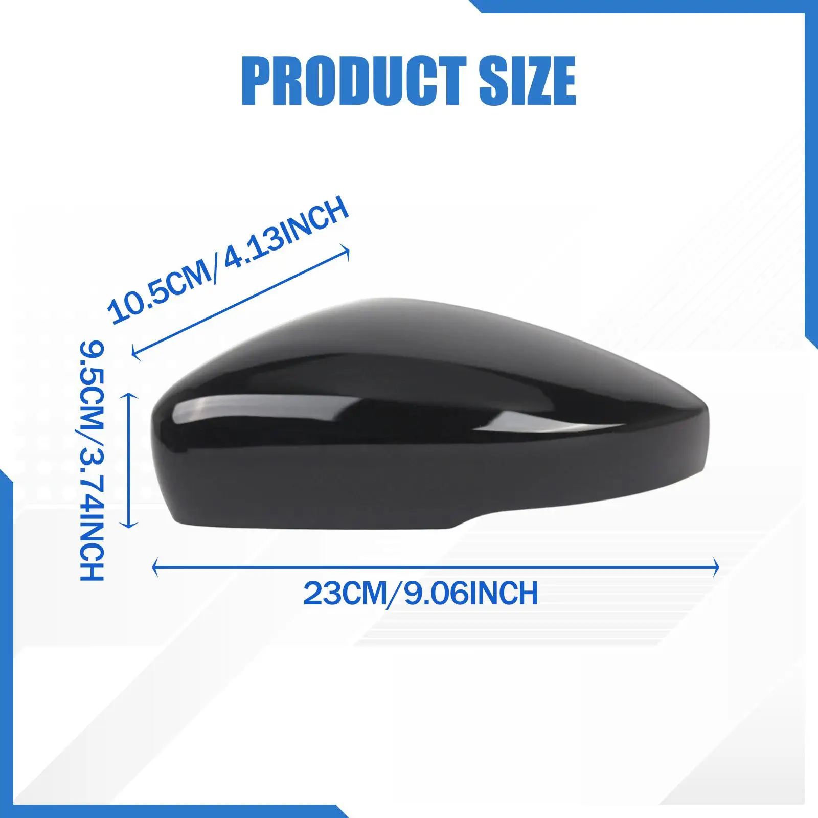 Tappo di copertura dello specchietto laterale sinistro Copertura dello specchietto retrovisore Moderna Sostituisci la parte automobilistica