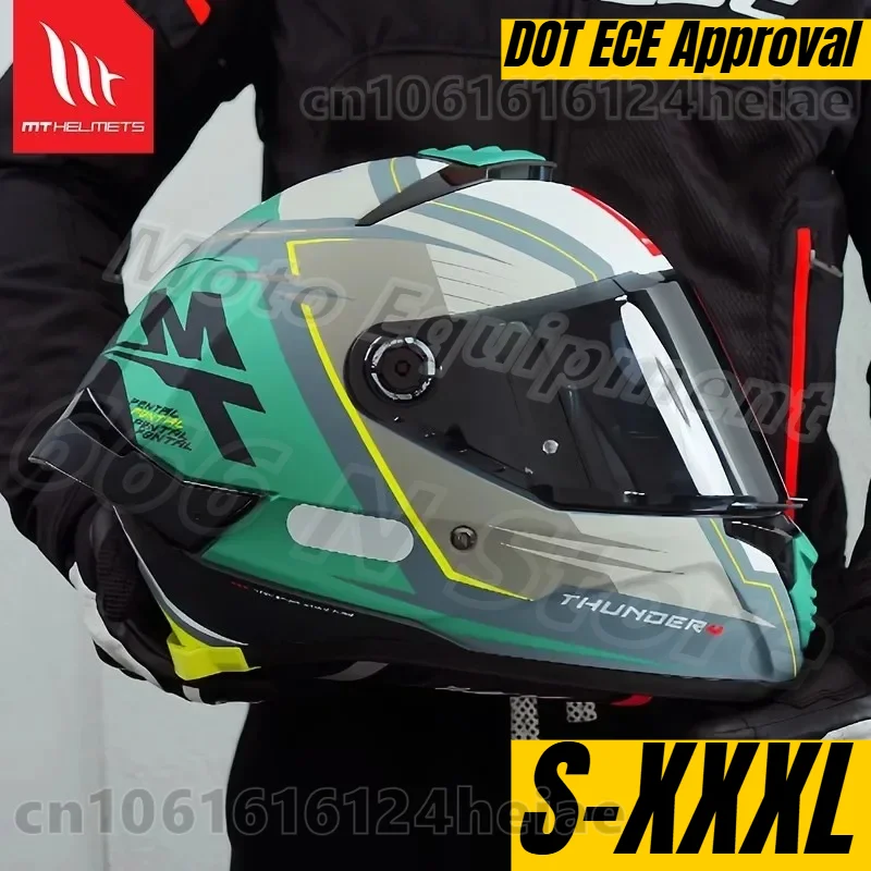 

MT Thunder 4 Motorcycle Helmet Anti-Glare Capacete Mt Road Racing Cycling Casco Low Noise DOT ECE Approval