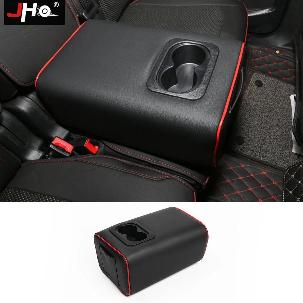 

JHO Universal Car Rear Row Passenger Armrest Box Cup Holder For 2011-2019 Ford Explorer Jeep Grand Cherokee 2014-2018 17 SUV