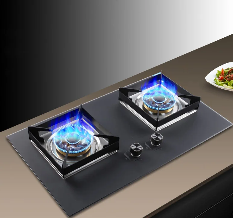 OEM折りたたみ式ガスストーブ - ダブルバーナー内蔵/卓上天然ガスコンロ、多目的家庭用キッチンレンジ