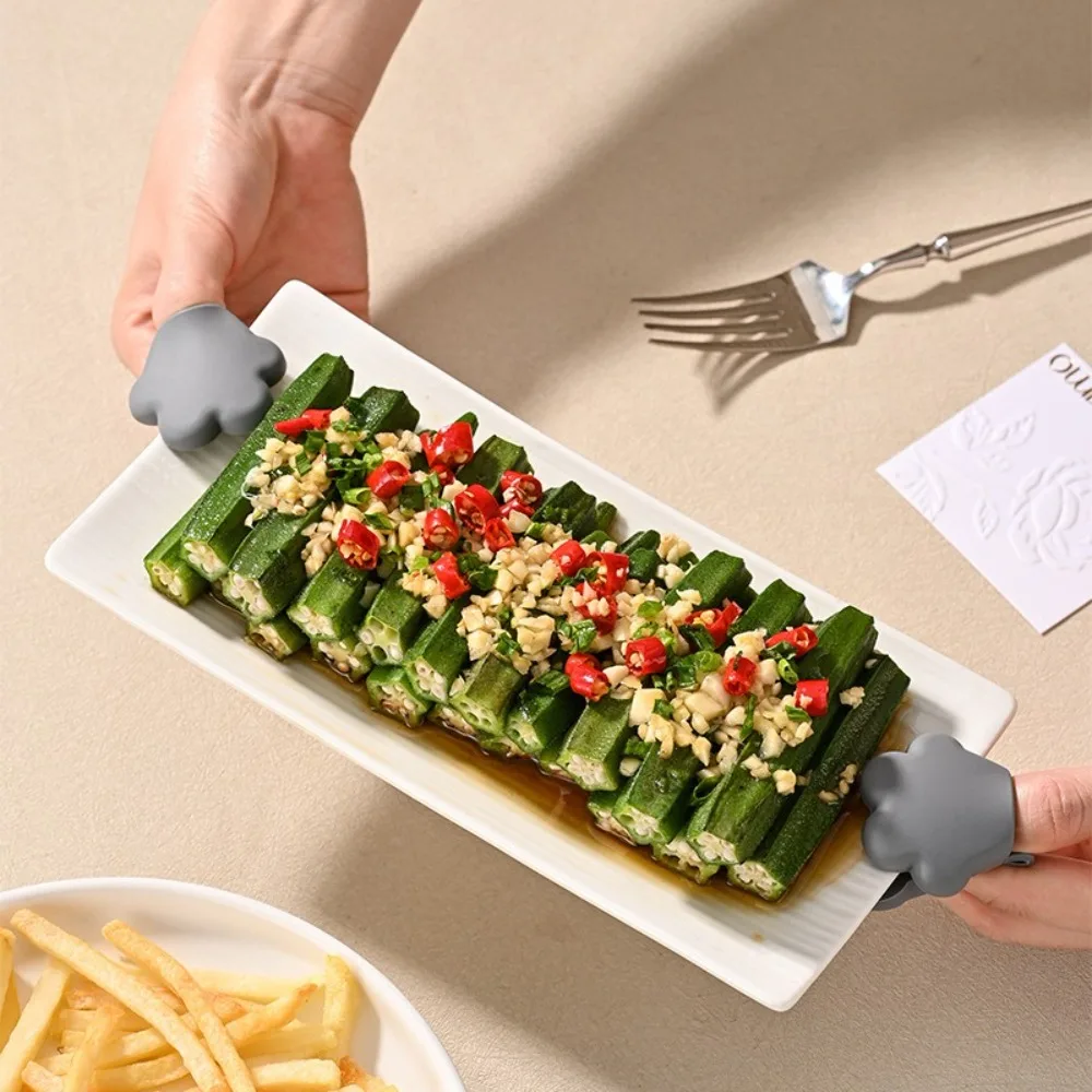 

1pcs Creative Silicone Food Clips Cat Claw Kitchen Supplies Food Tongs Non-slip Anti-scald Gloves