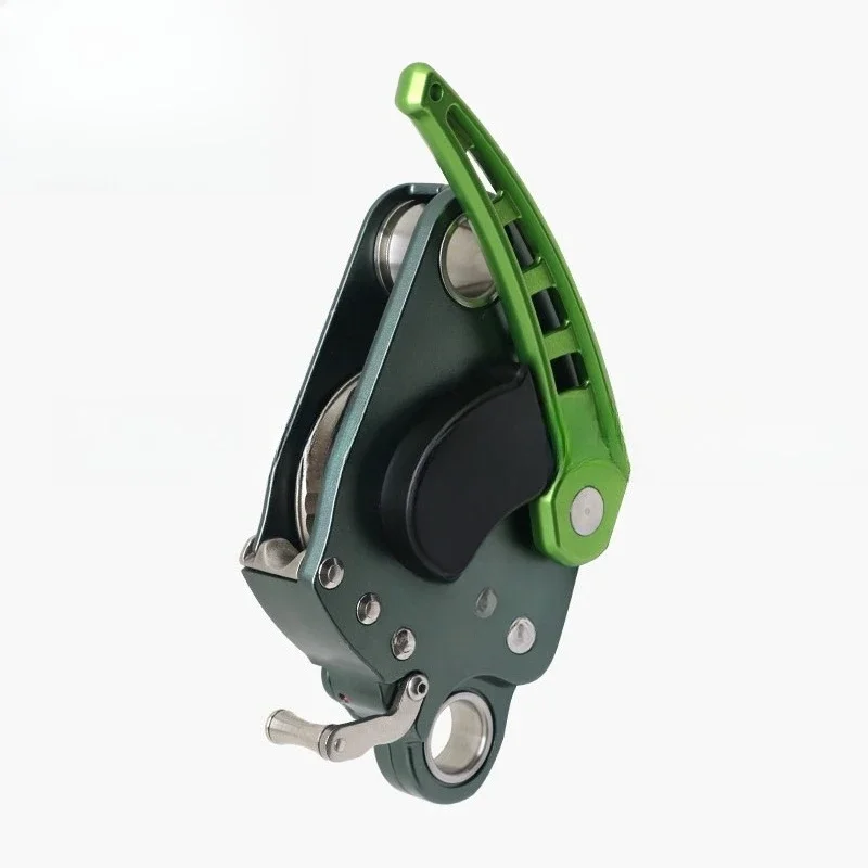 

Pulley Descender Outdoor High Altitude Rescue Aluminum Alloy One-way Pulley Safety Rope Portable